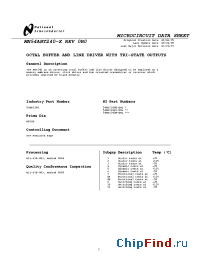 Datasheet 54ABT240W-QML manufacturer National Semiconductor